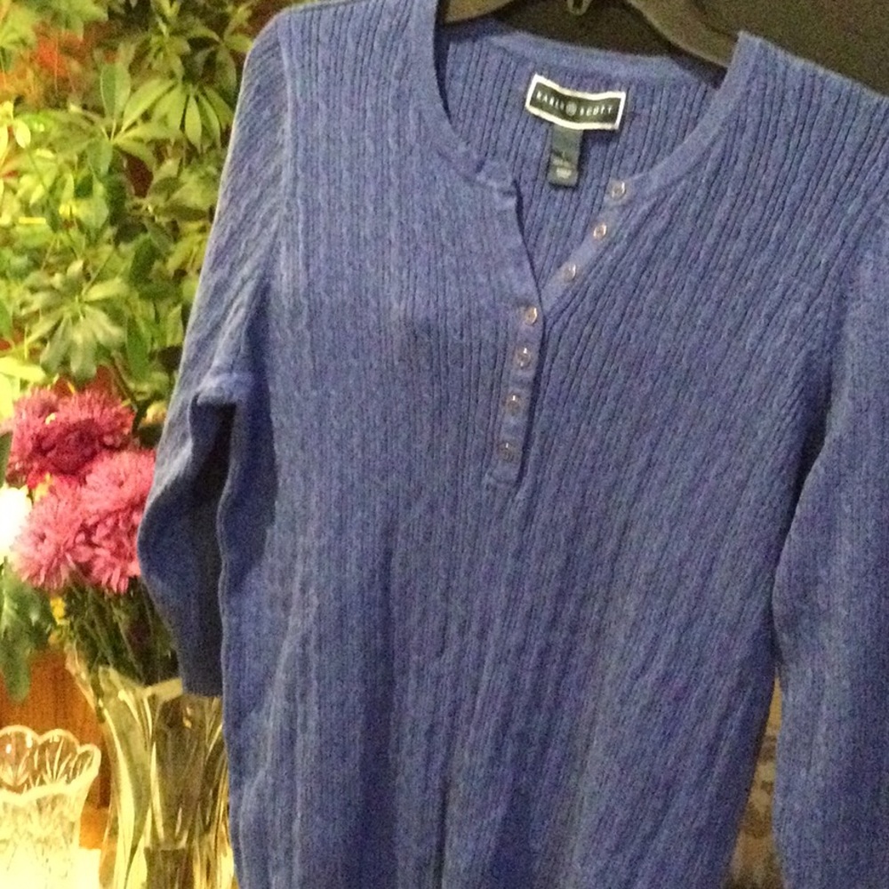 Karen Scott 100% cotton blouse